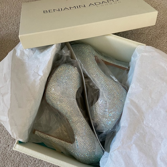 Benjamin Adams Crystal Platform Heels - New! - Picture 9 of 10